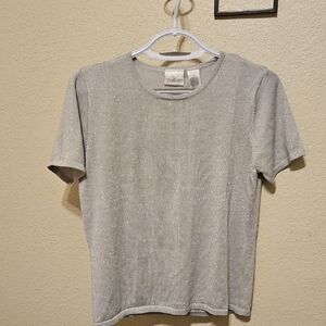 Villager Silver Short Sleeve Blouse
